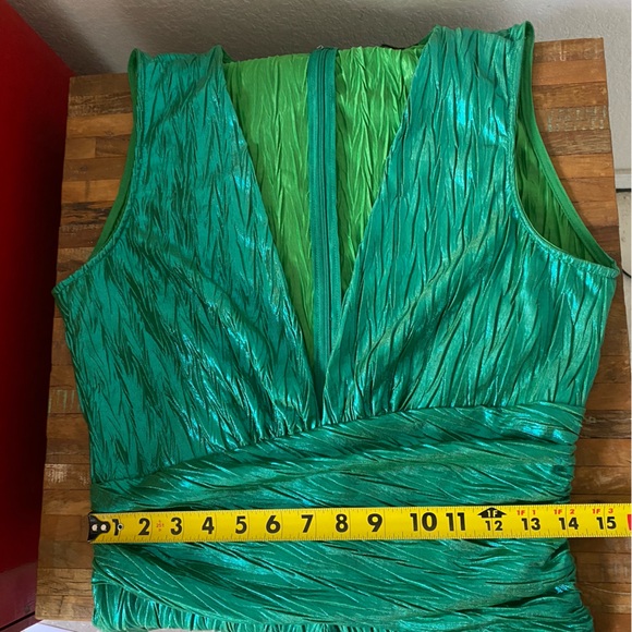 CQ by CQ Metallic green jumpsuit - Picture 9 of 15